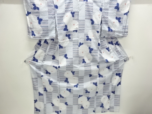 JAPANESE KIMONO / YUKATA / COTTON / KIKU
